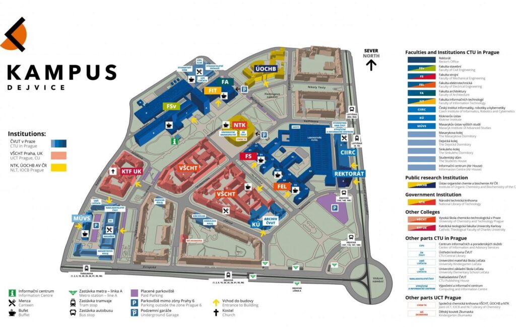 CIIRC CTU Campus map